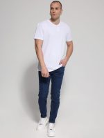 Βαμβακερό T-shirt Με Ιδιαίτερη Πλέξη Roan 207017 Λευκό - Image 3