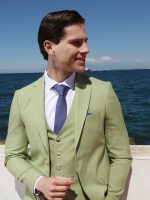 Ανδρική Γραβάτα Με Μαντηλάκι 33-6099 Blue 5