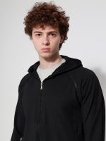 Ανδρική Ζακέτα Με Κουκούλα Riva 2684 Μαύρο - Image 6