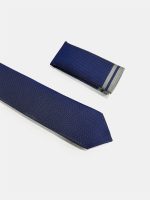 Ανδρική Γραβάτα Με Μαντηλάκι 33-6099 Blue 5 - Image 2