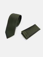 Ανδρική Γραβάτα Με Μαντηλάκι 33-6099 Green 3