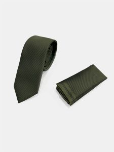 Ανδρική Γραβάτα Με Μαντηλάκι 33-6099 Green 3