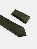Ανδρική Γραβάτα Με Μαντηλάκι 33-6099 Green 3 - Image 2