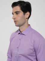 Πουκάμισο GENARO 33-7350 Μοβ Slim-fit - Image 4