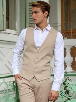 Ανδρικό Πουκάμισο TAILOR-FIT Steven 33-8159 Λευκό Φαρδιά γραμμή - Image 3