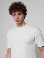 Ανδρικό Κοντομάνικο Oversize T-shirt Harry 207027 Λευκό - Image 2