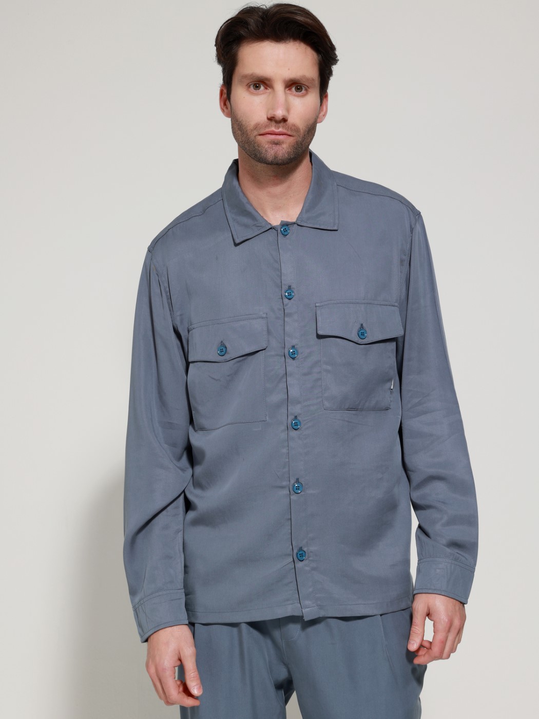 2182_indigo_z1724 Ανδρικό Over Πουκάμισο Dario 2182 Indigo - Image 1