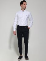 Πουκάμισο Tailor-Fit SENILLE 33-8153 Λευκό Με Σχέδιο Φαρδιά γραμμή - Image 2
