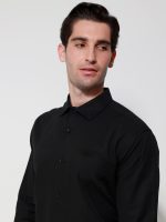 Ανδρικό Πουκάμισο TAILOR-FIT Oliano 33-8160 Μαύρο Φαρδιά γραμμή - Image 5