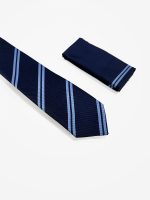 Ανδρική Γραβάτα Με Μαντηλάκι 33-6099 Blue 7 - Image 2