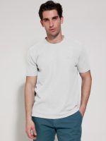 Ανδρικό T-shirt Με Ιδιαίτερη Πλέξη Moreto 207018 Λευκό - Image 4