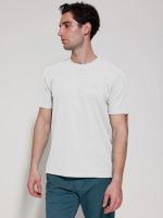 Ανδρικό T-shirt Με Ιδιαίτερη Πλέξη Moreto 207018 Λευκό - Image 5