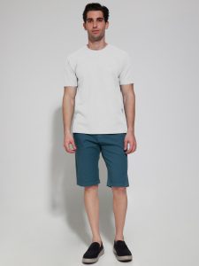 Ανδρικό T-shirt Με Ιδιαίτερη Πλέξη Moreto 207018 Λευκό