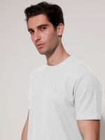 Ανδρικό T-shirt Με Ιδιαίτερη Πλέξη Moreto 207018 Λευκό - Image 3