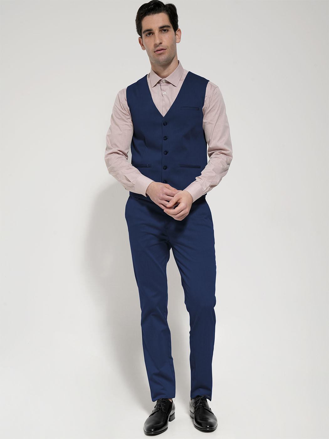 0052 copy 2 Ανδρικό Στιλάτο Γιλέκο Angel 9483 Μπλε - Image 1