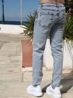 Ανδρικό Jean Παντελόνι Πεντάτσεπο 40-170 Ανοιχτό Μπλε - Image 11