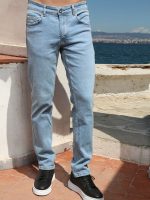 Ανδρικό Jean Παντελόνι Πεντάτσεπο 40-171 Ανοιχτό Μπλε