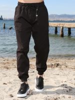 Υφασμάτινο Φορμοπαντέλονο Με λάστιχο & Κορδόνι 40-174 Μαύρο - Image 8