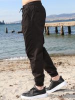 Υφασμάτινο Φορμοπαντέλονο Με λάστιχο & Κορδόνι 40-174 Μαύρο - Image 5