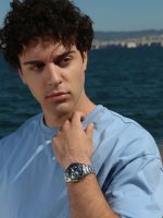 Ανδρικό Βαμβακερό Oversized Κοντομάνικο T-shirt 10-677 Σιελ - Image 2