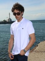 Ανδρικό POLO Oversized Κοντομάνικο T-shirt 10-687 Λευκό - Image 2