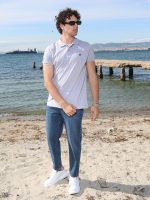 Ανδρικό POLO Κοντομάνικο T-shirt 10-689 Γκρι - Μεγάλα Νούμερα - Image 4