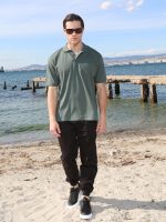 Ανδρικό POLO Κοντομάνικο T-shirt 10-692 Χακί - Μεγάλα Νούμερα - Image 6