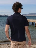 Ανδρικό POLO Κοντομάνικο T-shirt 10-695 Μπλε - Image 5