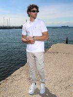 Ανδρικό POLO Κοντομάνικο T-shirt 10-697 Λευκό