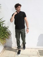 Ανδρικό POLO Κοντομάνικο T-shirt 10-698 Μαύρο - Image 3