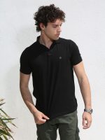 Ανδρικό POLO Κοντομάνικο T-shirt 10-698 Μαύρο - Image 5