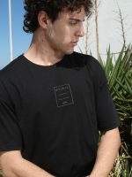 Ανδρικό Oversized Κοντομάνικο T-shirt 10-714 Μαύρο - Image 2
