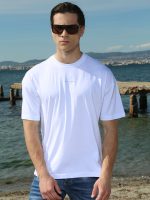 Ανδρικό Oversized Κοντομάνικο T-shirt 10-717 Λευκό - Image 5