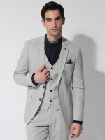 Ανδρικό Γιλέκο Με Κουμπάκια LUCA 9990 Γκρι - Image 2