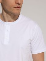 Κοντομάνικο Μπλουζάκι Με Κουμπάκια 10-699 Λευκό - Μεγάλα Νούμερα - Image 2