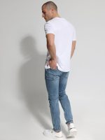 Κοντομάνικο Μπλουζάκι Με Κουμπάκια 10-699 Λευκό - Μεγάλα Νούμερα - Image 5