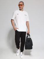 Υφασμάτινο Φορμοπαντέλονο Με λάστιχο & Κορδόνι 40-174 Μαύρο - Image 2