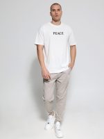 Υφασμάτινο Φορμοπαντέλονο Με λάστιχο & Κορδόνι 40-175 Μπεζ - Image 3