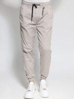 Υφασμάτινο Φορμοπαντέλονο Με λάστιχο & Κορδόνι 40-175 Μπεζ