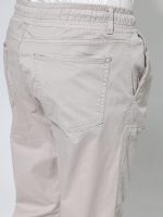 Υφασμάτινο Φορμοπαντέλονο Με λάστιχο & Κορδόνι 40-175 Μπεζ - Image 4