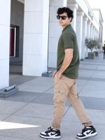 Ανδρικό Παντελόνι Cargo BLACKZI 88-158 Μπεζ - Image 2