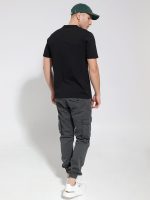 Κοντομάνικο Μπλουζάκι Με Κουμπάκια 10-700 Μαύρο - Image 4