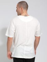 Ανδρικό Βαμβακερό Oversized Κοντομάνικο T-shirt 10-708 Εκρού - Image 5