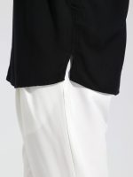 Κοντομάνικη Πουκαμίσα Με Μάο Γιακά Bahamas 33-7432 Μαύρο - Image 4