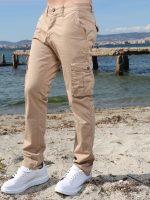 Ανδρικό Παντελόνι Cargo BLACKZI 88-158 Μπεζ - Image 3