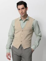 Ανδρικό Υφασμάτινο Γιλέκο OLIVER 9454 Μπεζ - Image 4