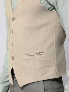 Ανδρικό Υφασμάτινο Γιλέκο OLIVER 9454 Μπεζ
