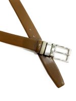 Ανδρική Ζώνη Διπλής Όψης 33-6028 Sand - Camel - Image 7