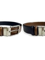 Ανδρική Ζώνη Διπλής Όψης 33-6022 Blue - Camel