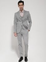 Ανδρικό Σακάκι Δίκουμπο Angel 1483 Γκρι - Image 3